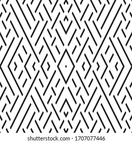 Seamless pattern with oblique black segments