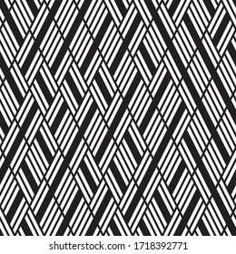 Seamless pattern with oblique black segments