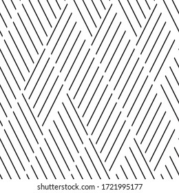 Seamless pattern with oblique black segments
