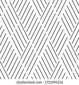 Seamless pattern with oblique black segments
