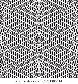Seamless pattern with oblique black segments