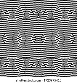 Seamless pattern with oblique black segments