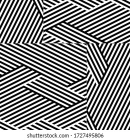 Seamless pattern with oblique black segments