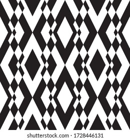 Seamless pattern with oblique black segments