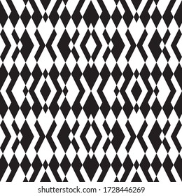 Seamless pattern with oblique black segments