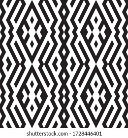 Seamless pattern with oblique black segments