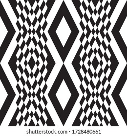 Seamless pattern with oblique black segments