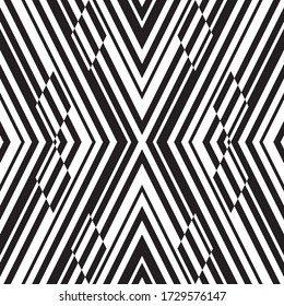 Seamless pattern with oblique black segments