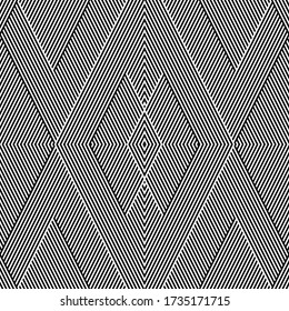 Seamless pattern with oblique black segments