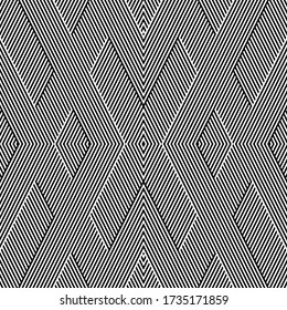 Seamless pattern with oblique black segments