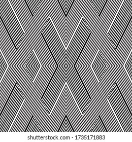Seamless pattern with oblique black segments