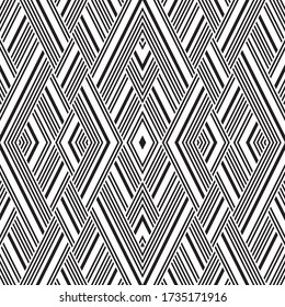 Seamless pattern with oblique black segments