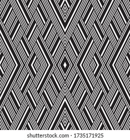 Seamless pattern with oblique black segments