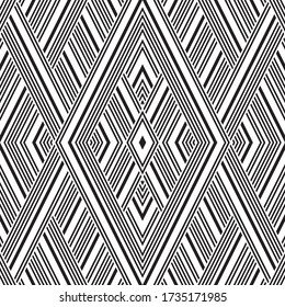 Seamless pattern with oblique black segments