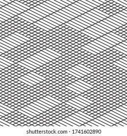 Seamless pattern with oblique black segments