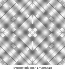 Seamless pattern with oblique black segments