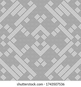 Seamless pattern with oblique black segments