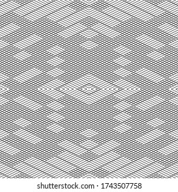 Seamless pattern with oblique black segments