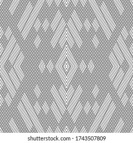 Seamless pattern with oblique black segments