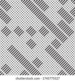 Seamless pattern with oblique black segments