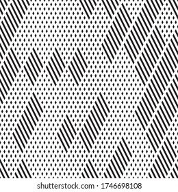 Seamless pattern with oblique black segments