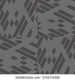 Seamless pattern with oblique black segments