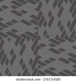 Seamless pattern with oblique black segments