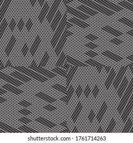 Seamless pattern with oblique black segments
