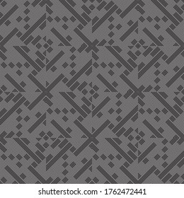 Seamless pattern with oblique black segments