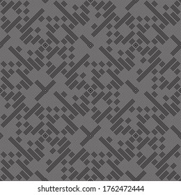 Seamless pattern with oblique black segments