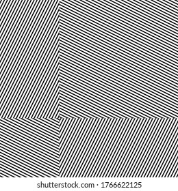 Seamless pattern with oblique black segments