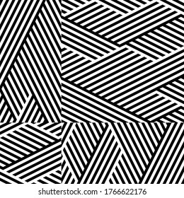 Seamless pattern with oblique black segments