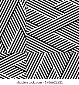 Seamless pattern with oblique black segments