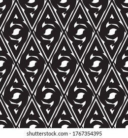 Seamless pattern with oblique black segments