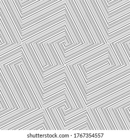 Seamless pattern with oblique black segments