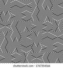 Seamless pattern with oblique black segments