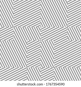 Seamless pattern with oblique black segments