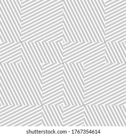Seamless pattern with oblique black segments