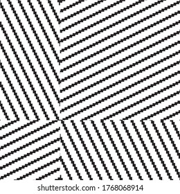 Seamless pattern with oblique black segments