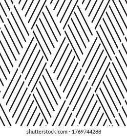 Nahtloses Muster mit obligem schwarzem Segment