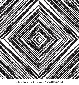 Seamless pattern with oblique black segments