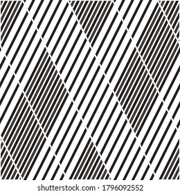 Seamless pattern with oblique black segments