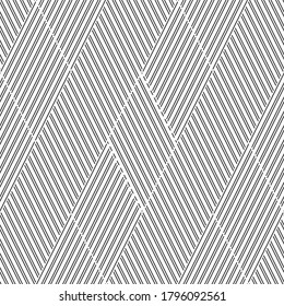 Seamless pattern with oblique black segments