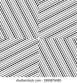 Seamless pattern with oblique black segments