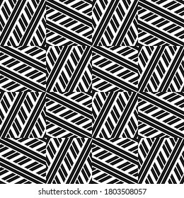 Seamless pattern with oblique black segments