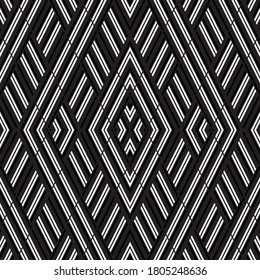 Seamless pattern with oblique black segments