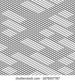 Seamless pattern with oblique black segments