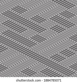 Seamless pattern with oblique black segments
