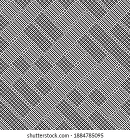 Seamless pattern with oblique black segments
