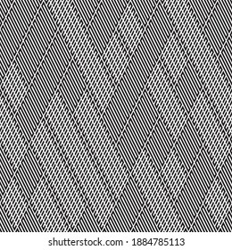 Seamless pattern with oblique black segments